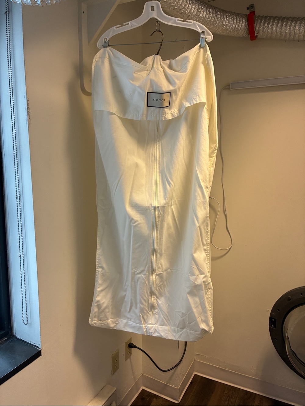 Gucci White Cotton Garment bag - Picture 2 of 2
